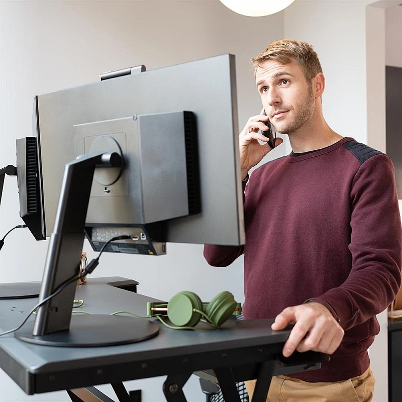 Ergotron WorkFit-TL Sit-Stand Desktop Workstation, 33-406-085 (BLACK) - E-33-406-085 Ergotron Office ｜ 衍光HinKwong 香港