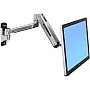 Ergotron LX HD Sit-Stand Wall Arm, 45-383-026 (Polished Aluminum)