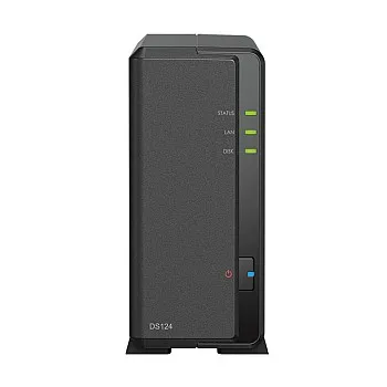 Synology DiskStation DS124 1-Bay 桌面 NAS，1GB DDR4 與 1GbE 網絡埠 | 香港行貨