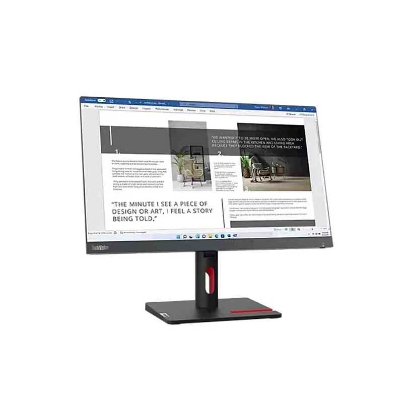 Lenovo ThinkVision S22i-30 21.5" Borderless IPS Monitor, 63FCKARBWW