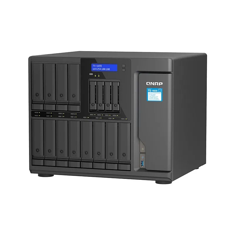 威聯通 QNAP 16 Bay 網絡儲存裝置, TS-1655-8G - Q-TS-1655-8G 直立式 NAS ｜ 衍光HinKwong 香港