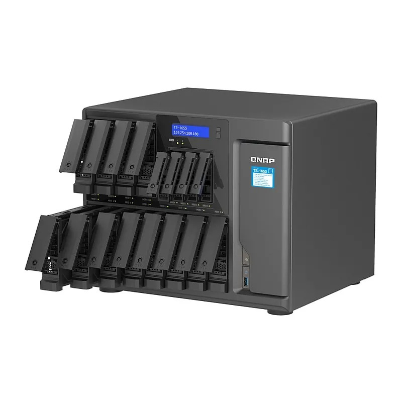 威聯通 QNAP 16 Bay 網絡儲存裝置, TS-1655-8G - Q-TS-1655-8G 直立式 NAS ｜ 衍光HinKwong 香港