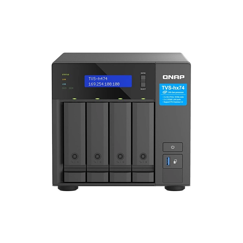 QNAP 4 Bay NAS, TVS-h474-PT-8G - Q-TVS-h474-PT-8G Tower NAS ｜ 衍光HinKwong 香港