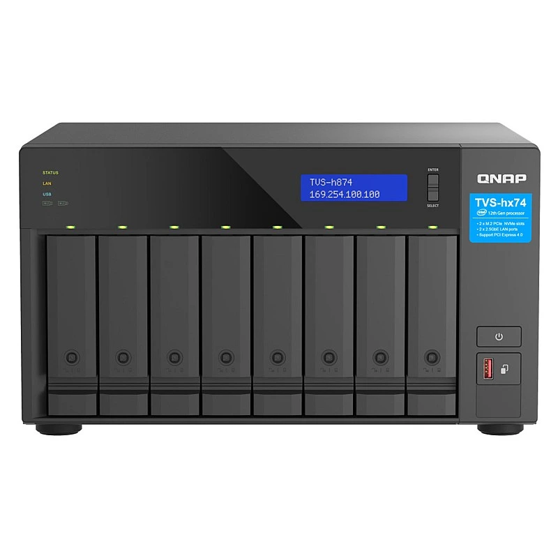 威聯通 QNAP 8 Bay 網絡儲存裝置, TVS-h874-i5-32G - Q-TVS-h874-i5-32G 直立式 NAS ｜ 衍光HinKwong 香港