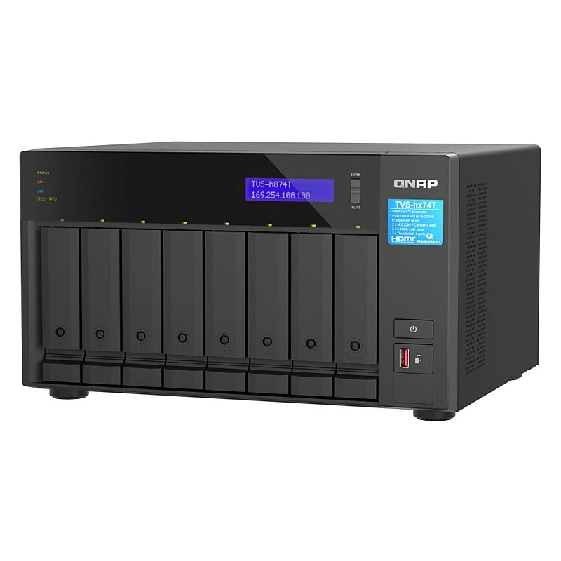 威聯通 QNAP 8 Bay 網絡儲存裝置, TVS-h874-i7-32G - Q-TVS-h874-i7-32G 直立式 NAS ｜ 衍光HinKwong 香港