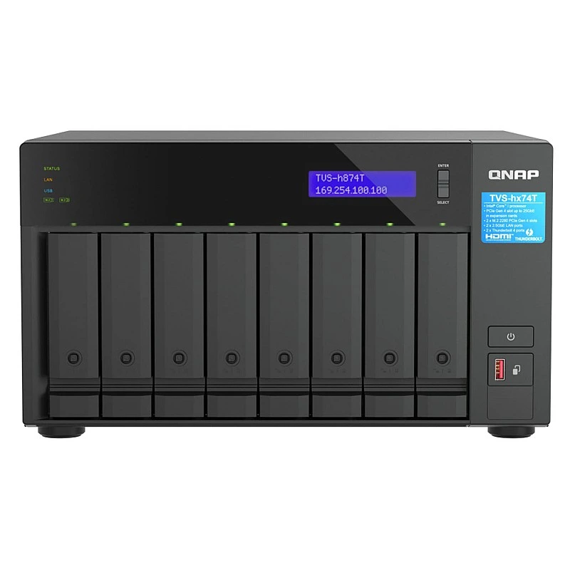 威聯通 QNAP 8 Bay 網絡儲存裝置, TVS-h874-i7-32G - Q-TVS-h874-i7-32G 直立式 NAS ｜ 衍光HinKwong 香港