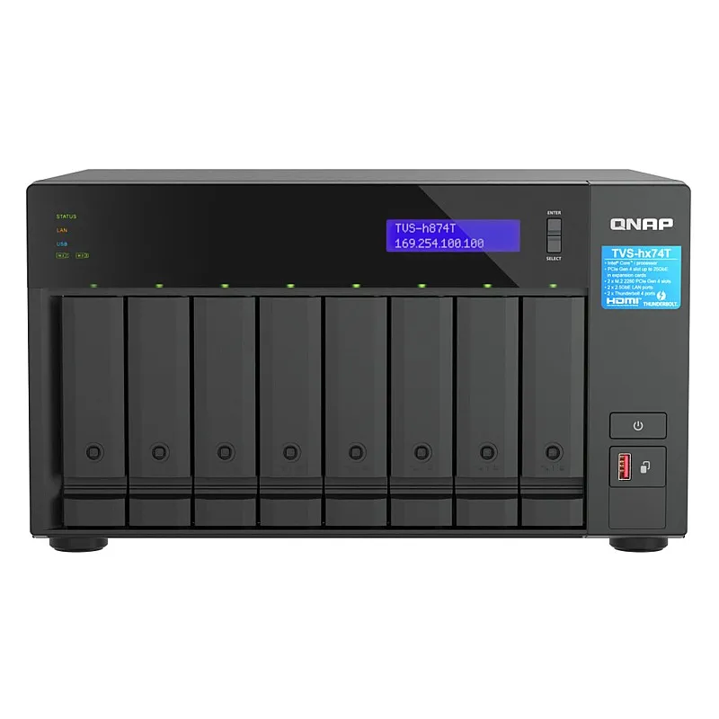 威聯通 QNAP 8 Bay 網絡儲存裝置, TVS-h874T-i9-64G - Q-TVS-h874T-i9-64G 直立式 NAS ｜ 衍光HinKwong 香港