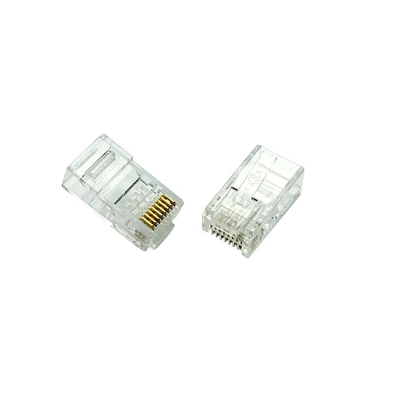 Eight CAT6 Modular Plug, RJ45C6 (100pcs) - E-RJ45C6 Network Mateials ｜ 衍光HinKwong 香港