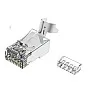 EIGHT UTP CAT6A RJ45 屏蔽八針網絡接頭 RJ45C6A，八針全接點金屬屏蔽設計，適合香港網絡佈線 | 香港行貨
