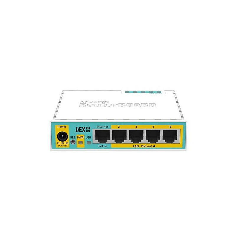 MikroTik 5 Ports Ethernet Router, hEX PoE lite, RB750UPr2 - M-N-R-hEX PoE lite Routers ｜ 衍光HinKwong 香港