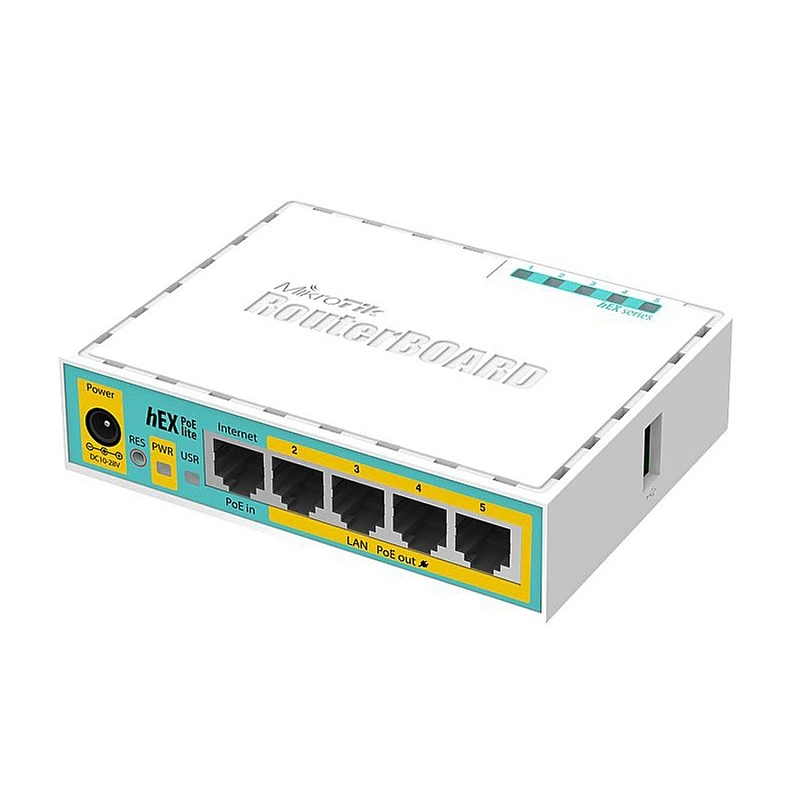 MikroTik 5 Ports Ethernet Router, hEX PoE lite, RB750UPr2 - M-N-R-hEX PoE lite Routers ｜ 衍光HinKwong 香港