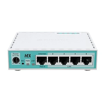 MikroTik hEX refresh 5 Ports Router, E50UG (UK)