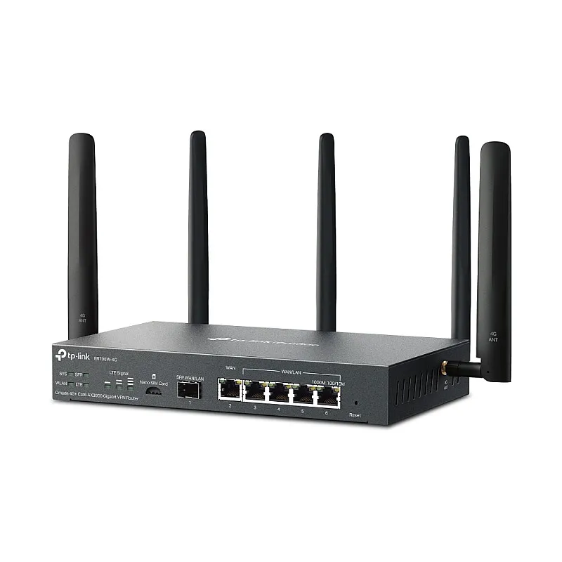 TP-Link Omada 4G+ Cat6 AX3000 Gigabit VPN 路由器, ER706W-4G - T-ER706W-4G 路由器 ｜ 衍光HinKwong 香港