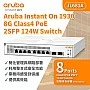 Aruba Instant On 1930 8G Class4 PoE 2SFP 124W Switch, JL681A