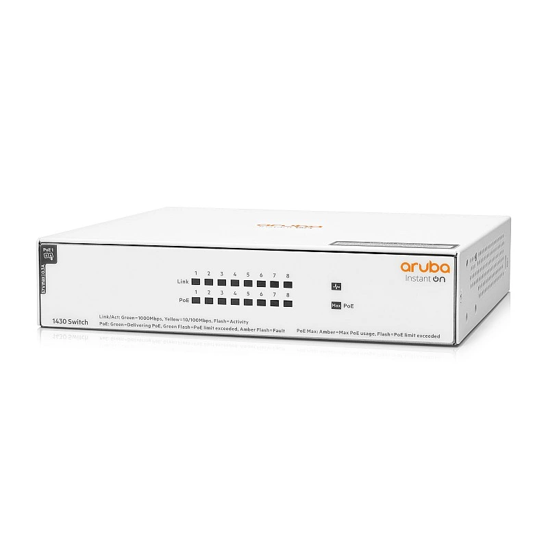 Aruba IOn 1430 8G 64W Switch, R8R46A - A-R8R46A Aruba Instant On︱Office Connect ｜ 衍光HinKwong 香港