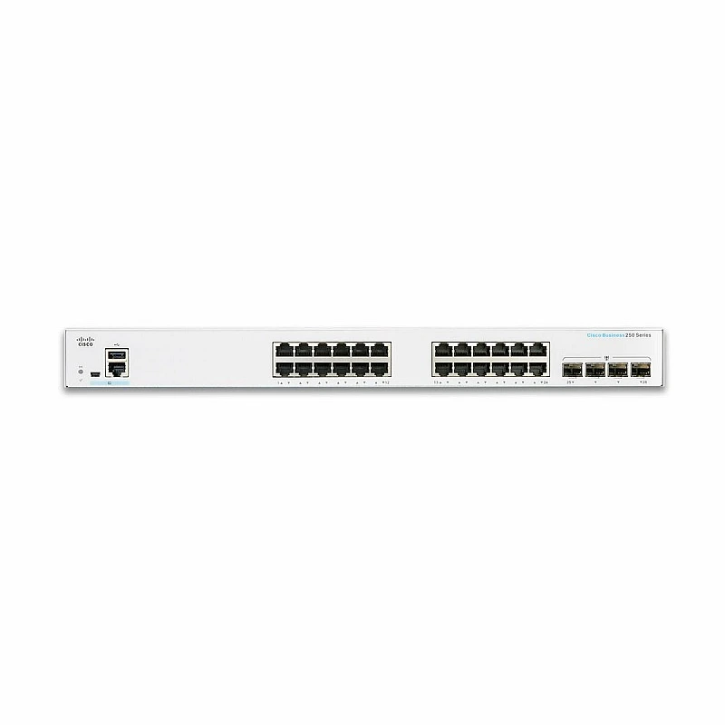Cisco 24 Port Gigabit Partial POE+ 100W L3 Smart Managed Switch, CBS250-24PP-4G - C-S-CBS250-24PP-4G CISCO CBS Network Switches ｜ 衍光HinKwong 香港
