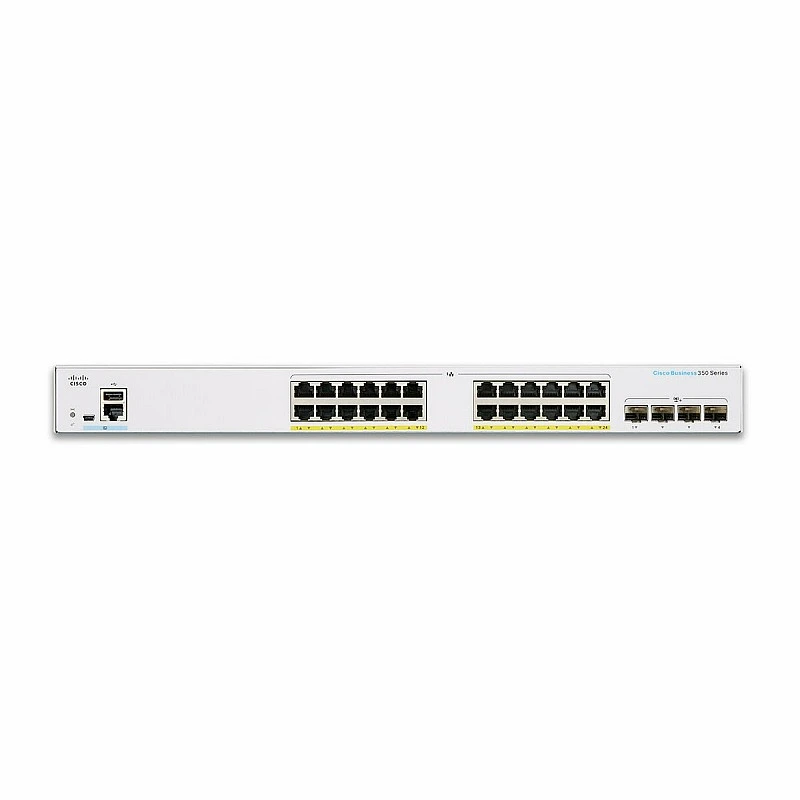 Cisco 24 Port Gigabit with 10G SFP+ POE+ 195W L3 Managed Switch, CBS350-24P-4X - C-S-CBS350-24P-4X CISCO CBS Network Switches ｜ 衍光HinKwong 香港