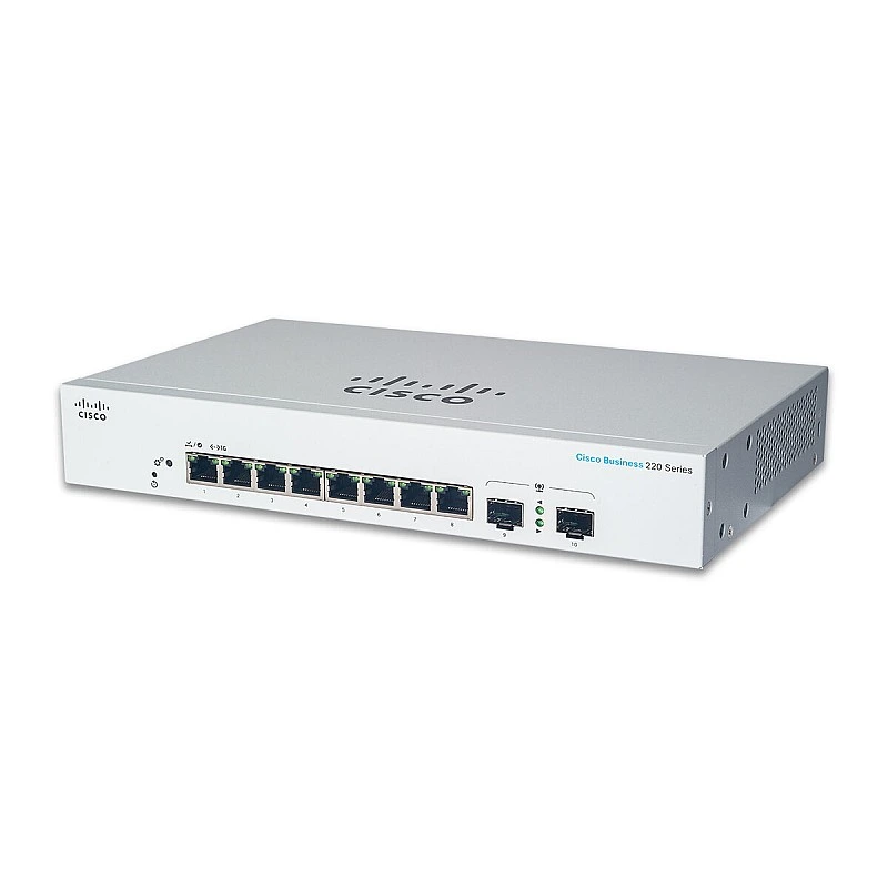 Cisco 8-Port Gigabit Smart Switch, CBS220-8T-E-2G-UK