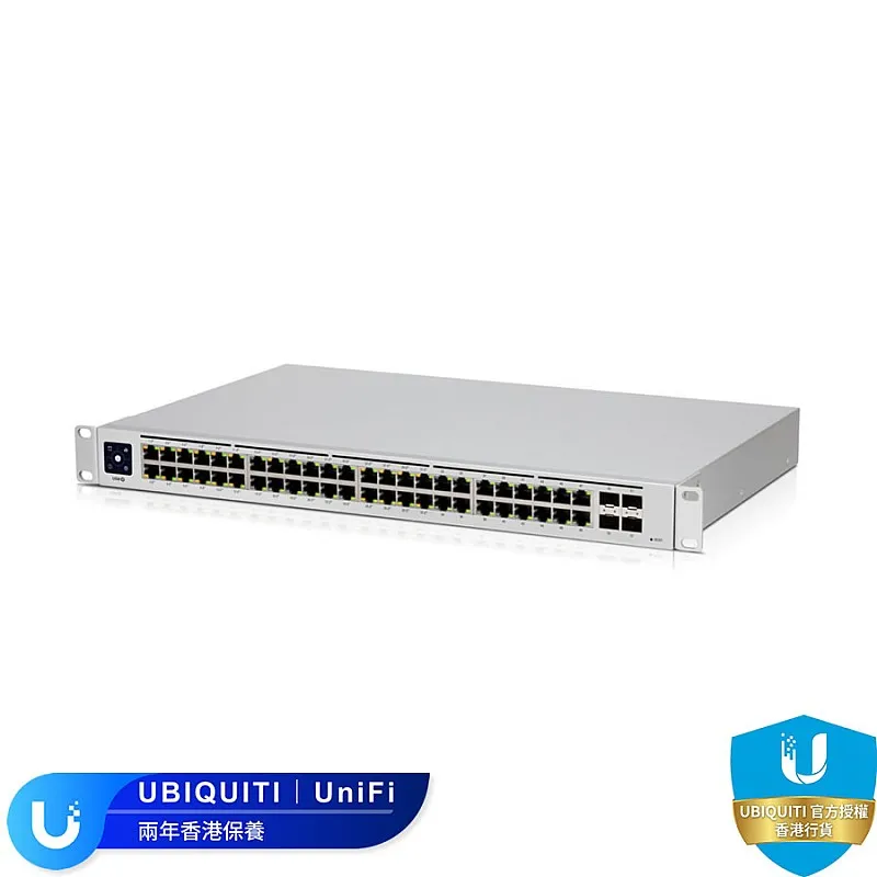 Ubiquiti UniFi 48-Port PoE 交換器, USW-48-PoE - USW-48-PoE 父親節大優惠 ｜ 衍光HinKwong 香港