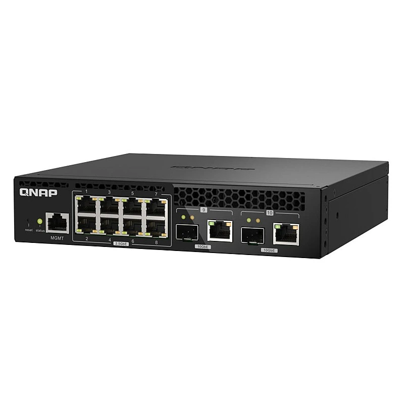 QNAP 10 Ports Managed Switch, QSW-M2108R-2C - Q-QSW-M2108R-2C Switches ｜ 衍光HinKwong 香港