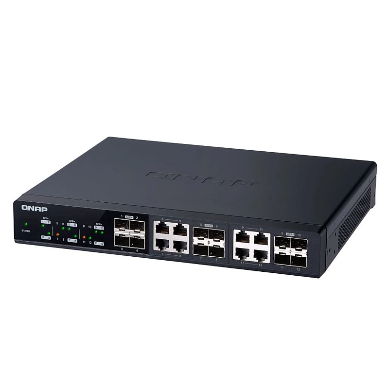 QNAP 12 Ports 10G Managed Switch, QSW-M1208-8C - Q-QSW-M1208-8C Switches ｜ 衍光HinKwong 香港