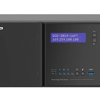 QNAP 16 Ports Guardian PoE Managed Switch, QGD-3014-16PT-8G