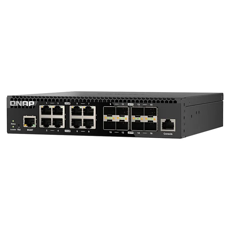 威聯通 QNAP 16 Ports 網管型交換器, QSW-M3216R-8S8T - Q-QSW-M3216R-8S8T 交換器 ｜ 衍光HinKwong 香港