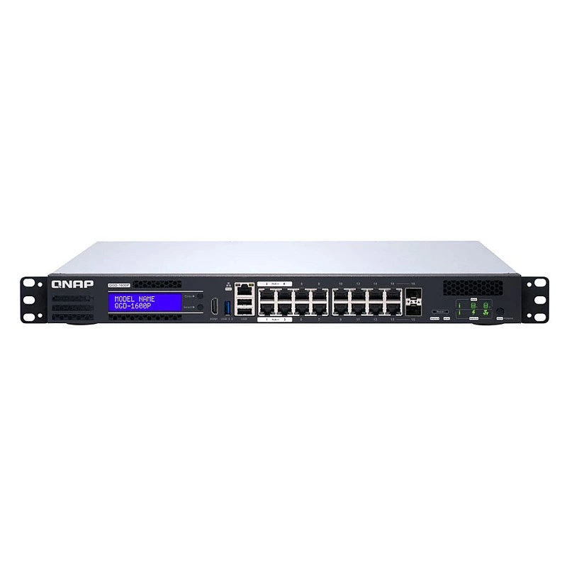 QNAP 16 Ports PoE Managed Switch, QGD-1600P-4G - Q-QGD-1600P-4G Switches ｜ 衍光HinKwong 香港