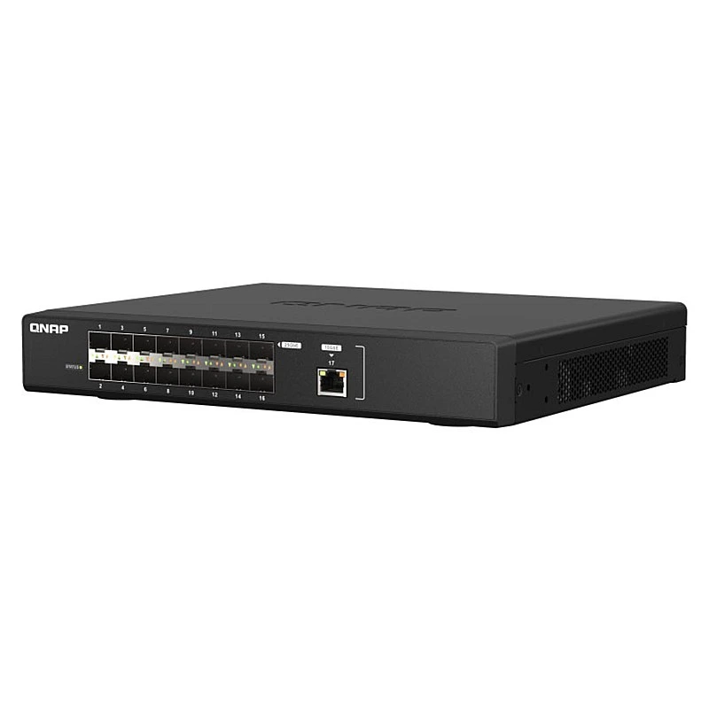 QNAP 17 Ports 25GbE Fiber Managed Switch, QSW-M5216-1T