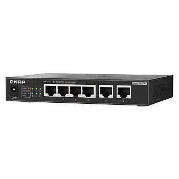 威聯通 QNAP 6 Ports 無網管型交換器, QSW-2104-2T-R2