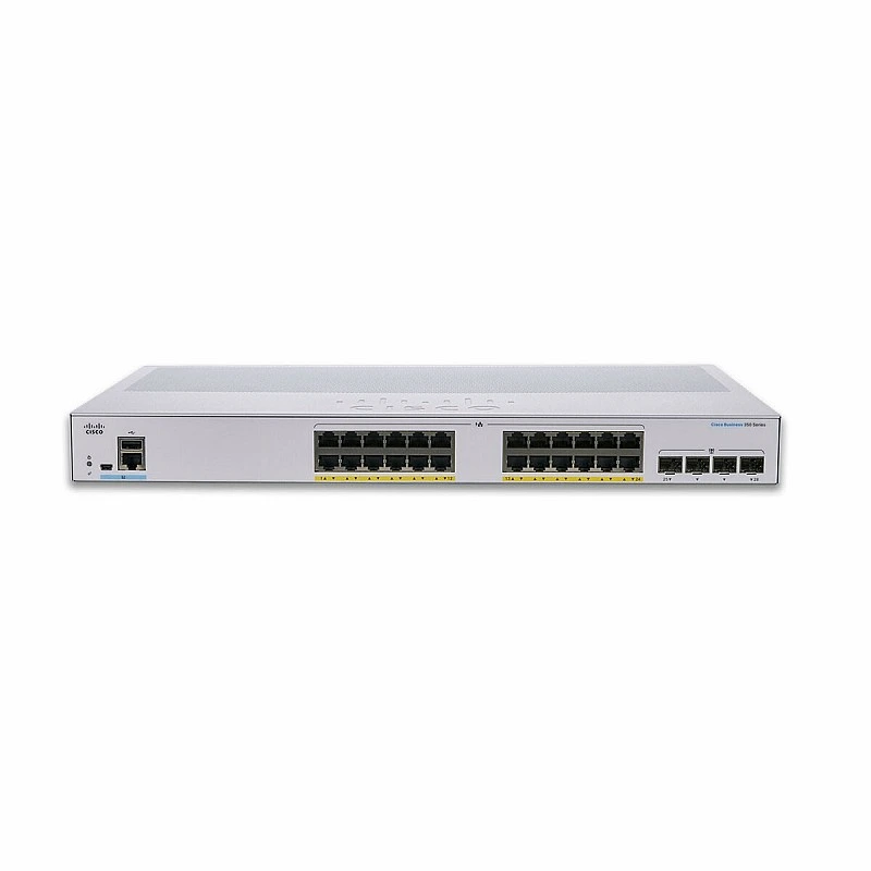 Cisco 24 Port Gigabit POE+ 195W L3 全網管智能交換器, CBS350-24P-4G - C-S-CBS350-24P-4G CISCO CBS 網絡交換器 ｜ 衍光HinKwong 香港