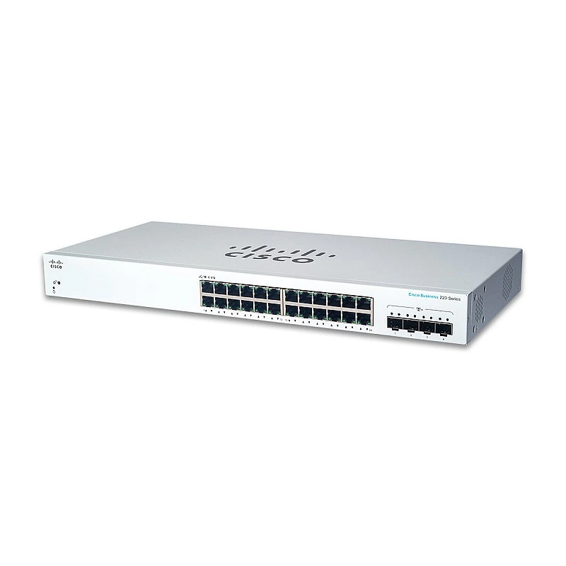 Cisco 24-Port Gigabit with 10G SFP+ Smart Switch, CBS220-24T-4X-UK