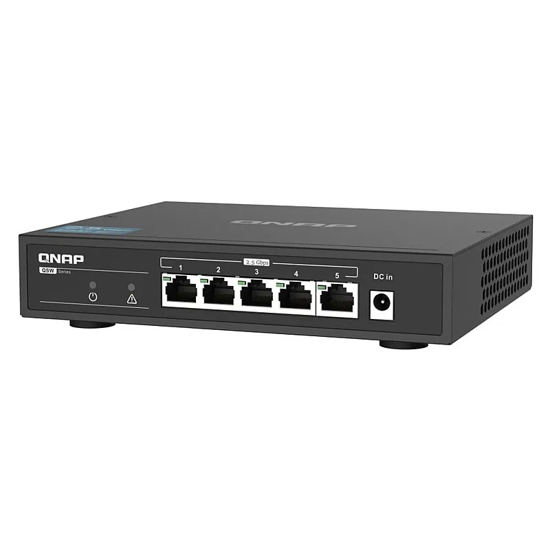 威聯通 QNAP 5 Ports 2.5GbE 無網管型交換器, QSW-1105-5T - Q-QSW-1105-5T QNAP NAS 優惠 ｜ 衍光HinKwong 香港