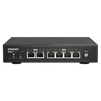 QNAP 6 Ports Unmanaged Switch, QSW-2104-2T