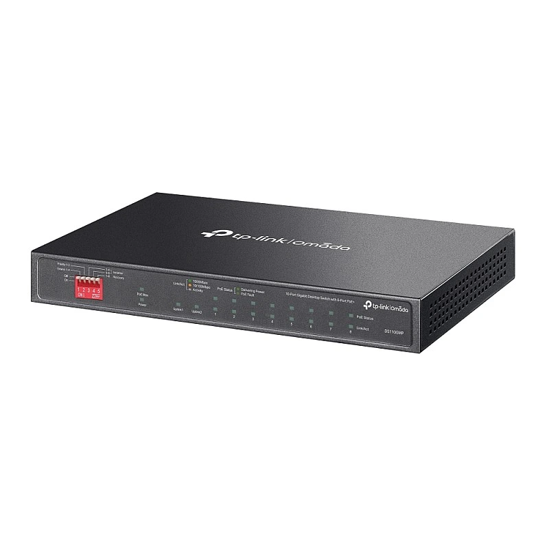 TP-Link Omada 10-Port Gigabit PoE+ Unmanaged Switch, DS110GMP