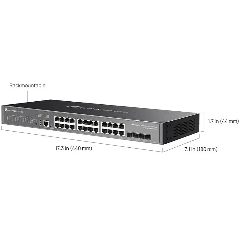 TP-Link Omada 24-Port Gigabit Stackable Lite L3 管理型交換機 (SG5428X)
