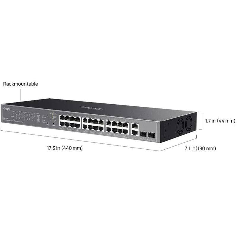TP-Link Omada 28-Port Gigabit PoE+ 管理型交換機 (ES228GP)