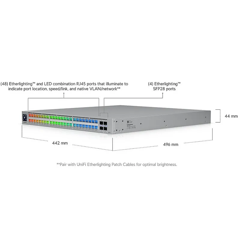Ubiquiti UniFi Enterprise Campus 48 PoE 交換器 (ECS-48-PoE) - 香港行貨