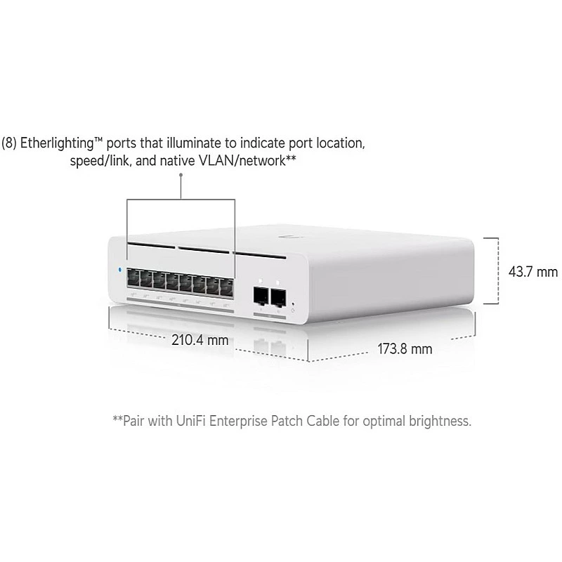 Ubiquiti UniFi Pro XG 8 PoE Switch, USW-Pro-XG-8-PoE - Authorized Goods