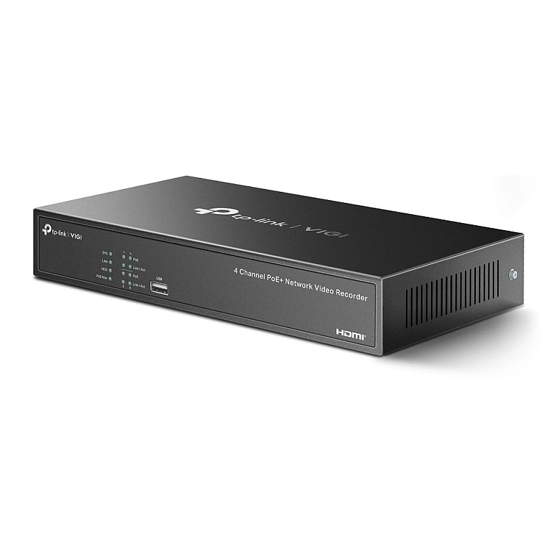 TP-Link VIGI 4 Channel PoE+ NVR, VIGI NVR1004H-4P