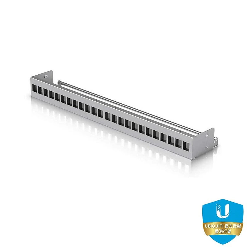 Ubiquiti 24-Port 配線架, UACC-Rack-Panel-Patch-Blank-24︱原廠保養