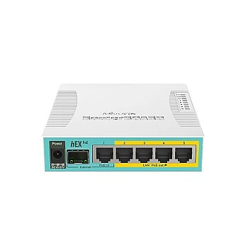 MikroTik 6 Ports Ethernet Router, hEX PoE, RB960PGS