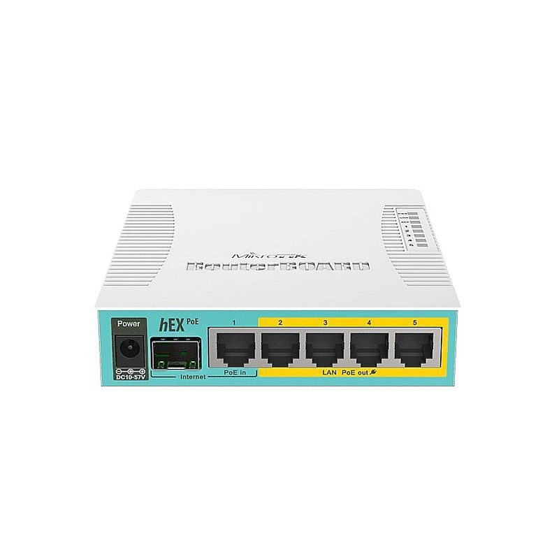 MikroTik 6 Ports Ethernet Router, hEX PoE, RB960PGS - M-RB960PGS Routers ｜ 衍光HinKwong 香港