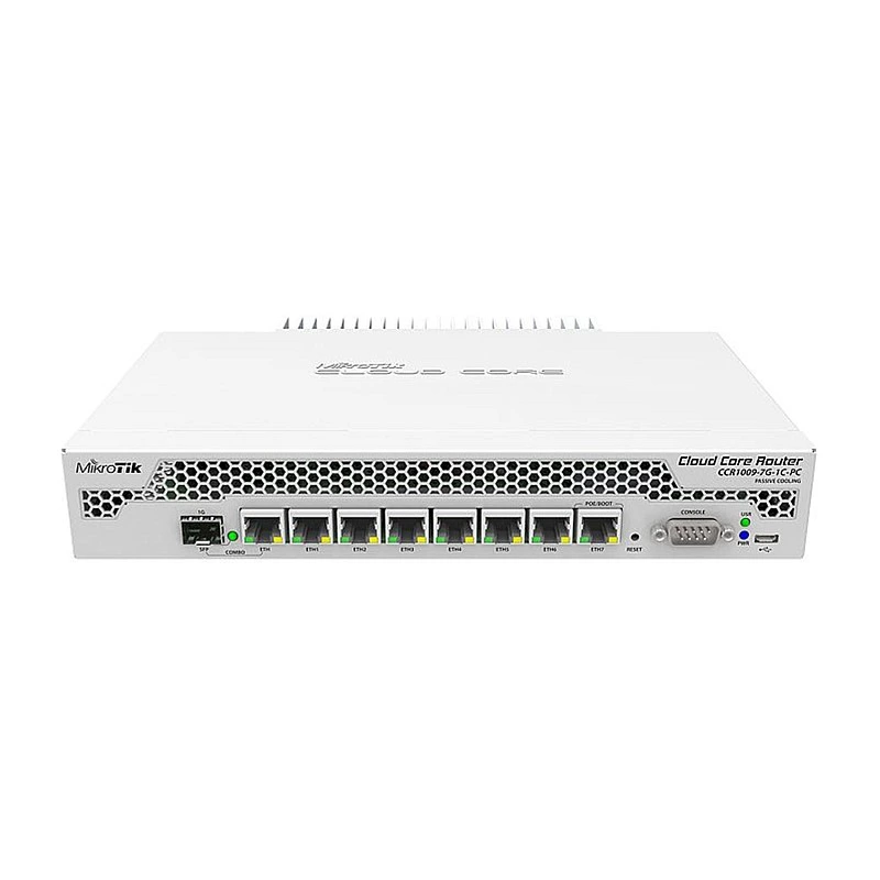 MikroTik 8 Ports Ethernet Router, CCR1009-7G-1C-PC - M-R-CCR1009-7G-1C-PC Routers ｜ 衍光HinKwong 香港