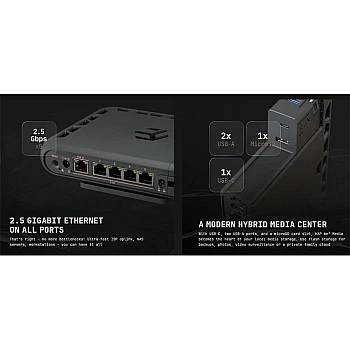 MikroTik hAP be³ Media 5 Ports Router (MA53UG+HbeH) (UK) - Authorized Goods