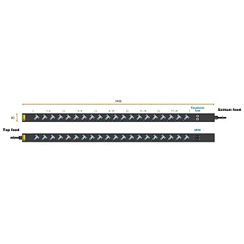 Austin Hughes InfraPower PDU, 20 Outlet, V20UK45-20A_OE/3B-1