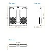 Austin Hughes Top Fan Tray (Fan x 2), TF-402