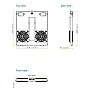 Austin Hughes Top Fan Tray (Fan x 2), TF-402
