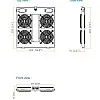 Austin Hughes 機櫃風扇 (風扇 x 4), TF-404︱原廠行貨