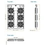 Austin Hughes Top Fan Tray (Fan x 6), TF-606